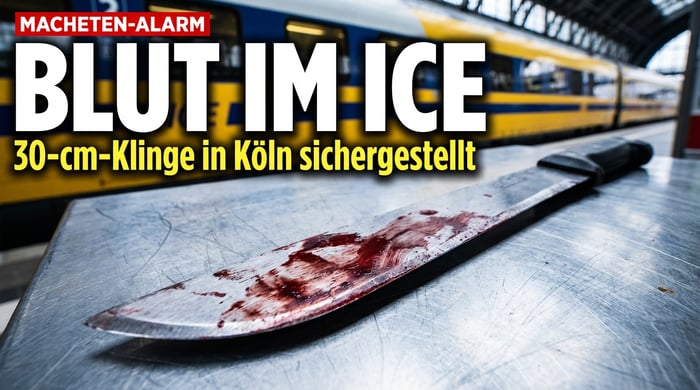 Macheten-Alarm im ICE: Bewaffneter Pole löst Polizeieinsatz am Kölner Hauptbahnhof aus