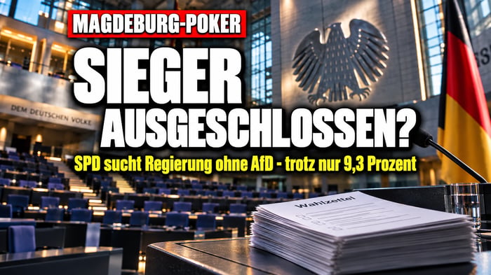 Magdeburg-Poker: SPD will regieren – ohne den Wahlsieger AfD!