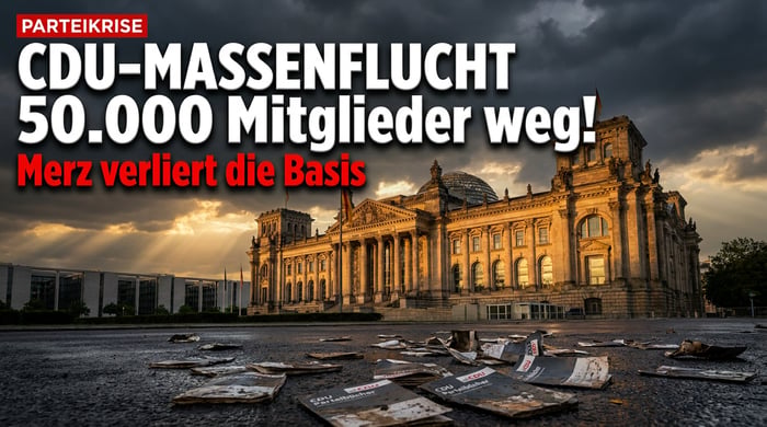 Massenflucht aus der Merz-Partei: CDU verliert ihre Basis im Rekordtempo
