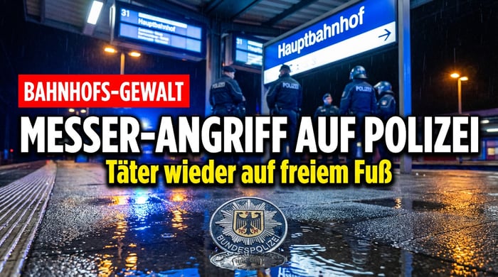 Messer-Forderung eskaliert: Syrer attackiert Polizisten am Essener Hauptbahnhof