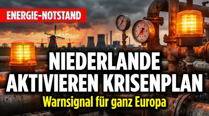 Niederlande zünden Energie-Notfallplan: Erste Stufe aktiviert – ein Warnsignal für ganz Europa