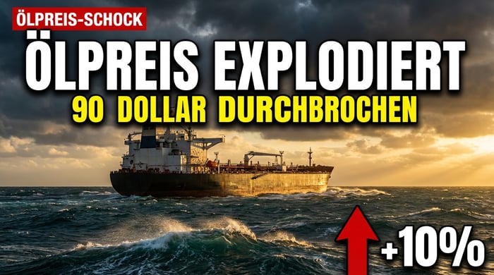 Ölpreis explodiert: Brent-Rohöl durchbricht 90-Dollar-Marke inmitten der Iran-Krise