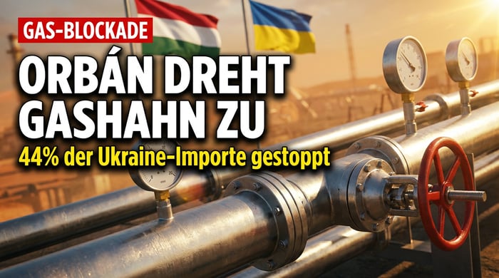 Orbans Machtpoker: Ungarn dreht der Ukraine den Gashahn zu