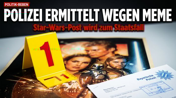 Polizei ermittelt wegen Star-Wars-Meme: Wenn Satire zur Staatsaffäre wird