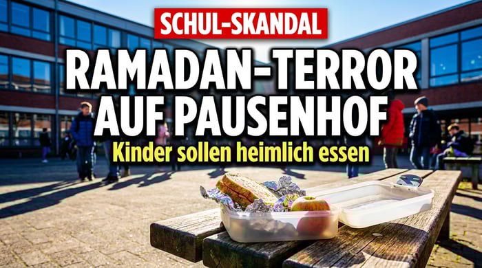Ramadan-Terror auf dem Pausenhof: Deutsche Kinder sollen heimlich essen – Schulleitung duckt sich weg