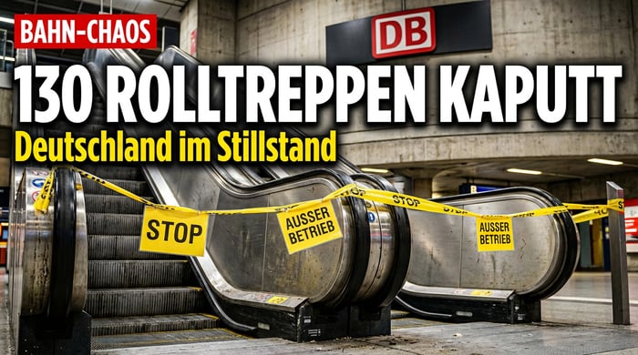 Rolltreppe kaputt: Deutsche Bahn offenbart erneut den maroden Zustand der Infrastruktur