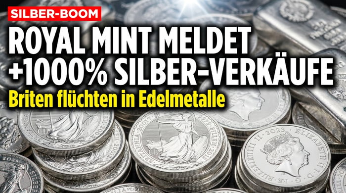 Royal Mint im Kaufrausch: Wenn die Briten zu Gold und Silber flüchten, sollten wir uns alle Fragen stellen