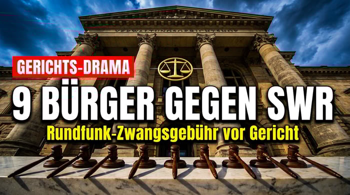 Rundfunkbeitrag vor Gericht: Neun Bürger klagen gegen die Zwangsgebühren des SWR