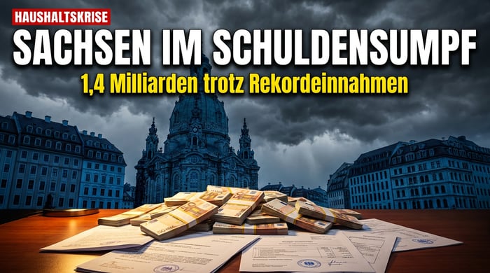 Sachsen versinkt im Schuldensumpf: 1,4 Milliarden Euro frische Kredite trotz Rekordeinnahmen