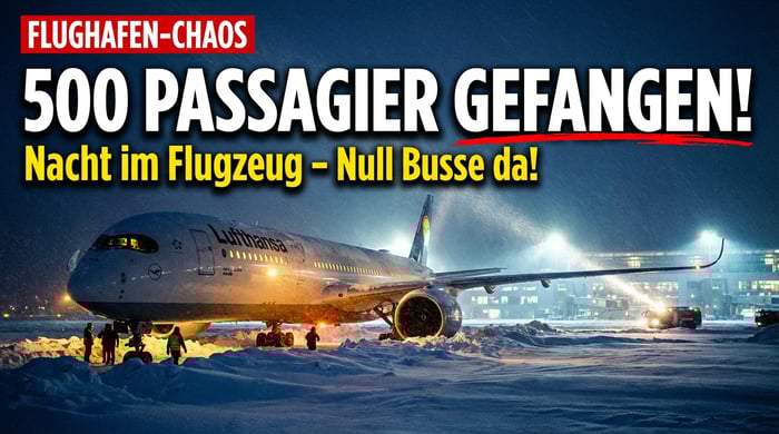 Schneechaos am Münchner Flughafen: 500 Passagiere als Geiseln des Versagens