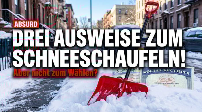 Schneeschaufeln nur mit Ausweis: New Yorks linker Bürgermeister entlarvt die Doppelmoral der Demokraten