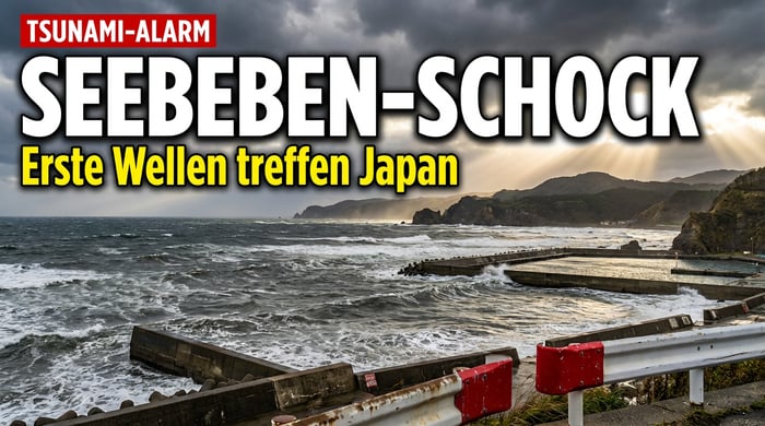 Schweres Seebeben vor Japan: Tsunami-Wellen treffen Küste – Erinnerungen an Fukushima werden wach