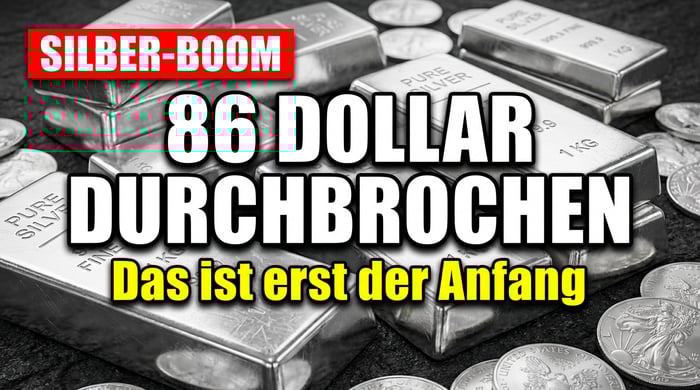 Silber durchbricht die 86-Dollar-Marke – und das ist erst der Anfang