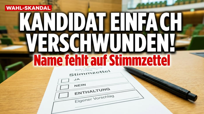 Stuttgarter Stimmzettel-Affäre: AfD-Kandidat verschwindet einfach vom Wahlschein