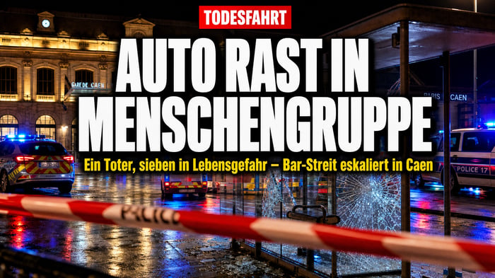 Todesfahrt in Caen: Bar-Streit endet im Blutbad am Bahnhof