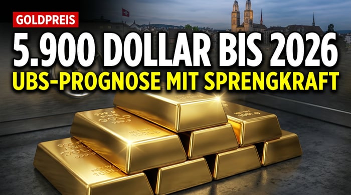UBS-Prognose mit Sprengkraft: Goldpreis könnte bis Ende 2026 auf 5.900 Dollar explodieren