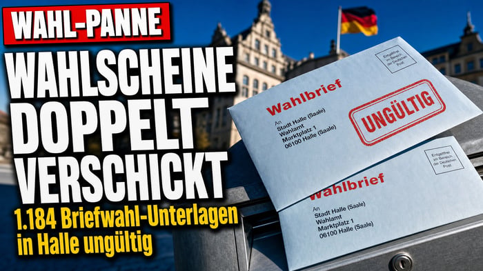 Wahl-Panne in Halle: 1.184 Briefwahl-Unterlagen doppelt im Kasten!
