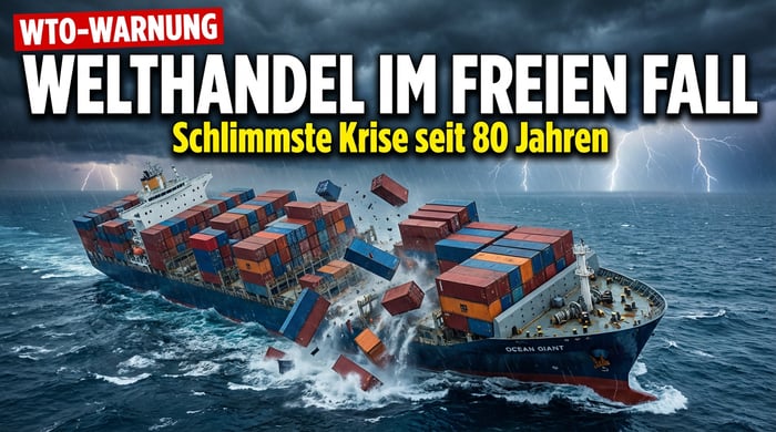 Welthandel am Abgrund: WTO warnt vor schlimmster Krise seit dem Zweiten Weltkrieg