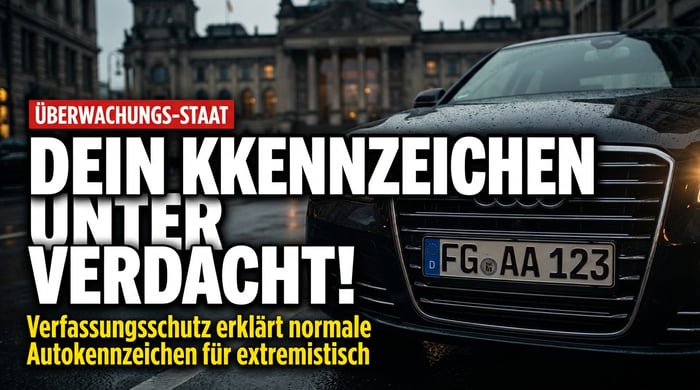 Wenn das Nummernschild zum Staatsfeind wird: Verfassungsschutz versetzt Autofahrer in Angst