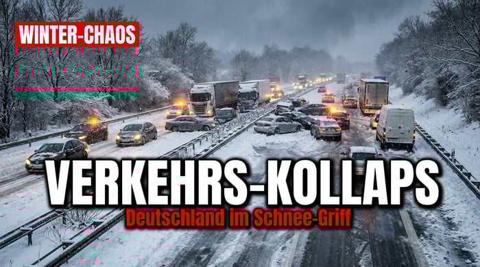 Winterchaos legt Deutschland lahm: Schnee und Glatteis sorgen für Verkehrskollaps