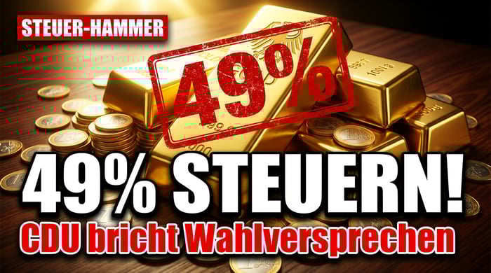 Wortbruch mit Ansage: CDU segnet Steuererhöhung auf bis zu 49 Prozent ab