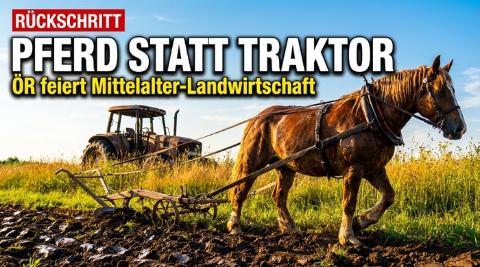 Zurück ins Mittelalter: Öffentlich-rechtlicher Sender feiert Ackergäule als Zukunft der Landwirtschaft