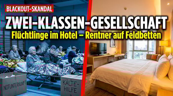 Zwei-Klassen-Gesellschaft im Blackout: SPD-Politiker verteidigt Hotel-Privileg für Migranten