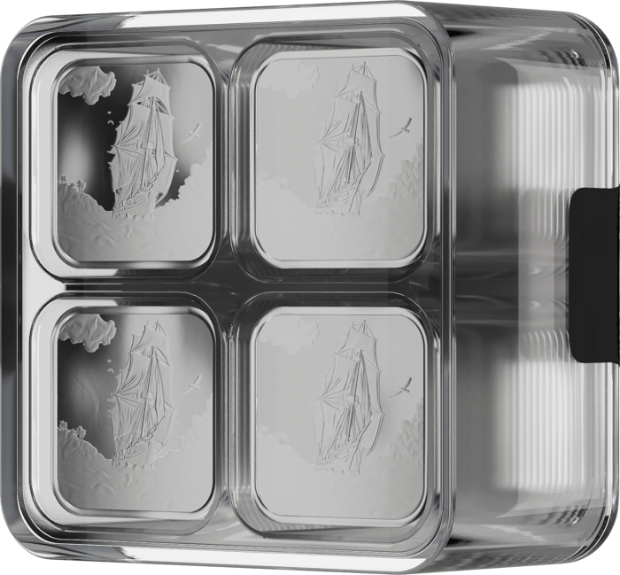 Box of 100 × 1/10 ounce · Box