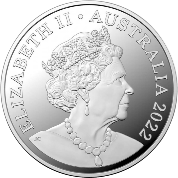 11,66 g de plata, anverso con el país emisor Australia, imagen