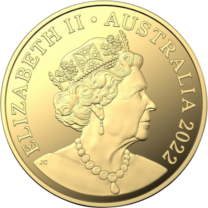 1/10 ounce of gold, obverse with issuing country Australia, image