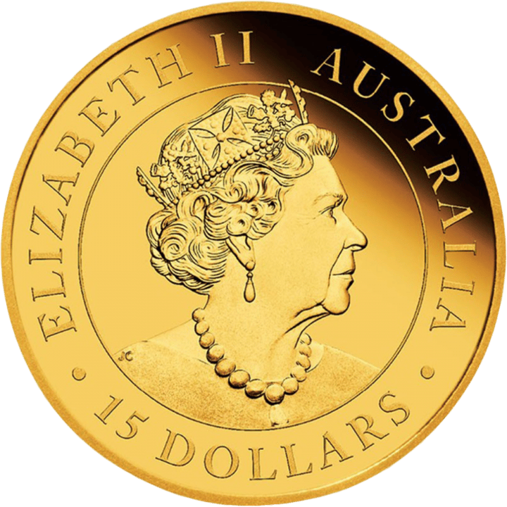 Image of the obverse: Queen Elizabeth II, the legend ELIZABETH II and AUSTRALIA, the face value below