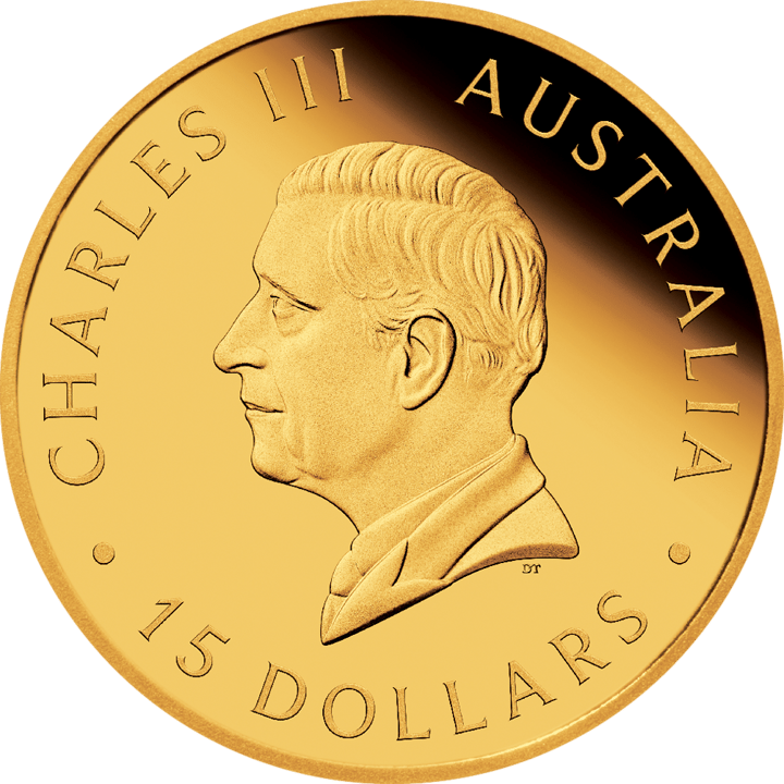 Abbildung der Wertseite: König Charles III. im Profil, Umschrift CHARLES III und AUSTRALIA, unten der Nennwert