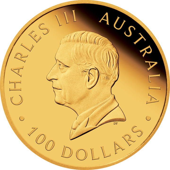 Abbildung der Wertseite: König Charles III. im Profil, Umschrift CHARLES III und AUSTRALIA, unten der Nennwert