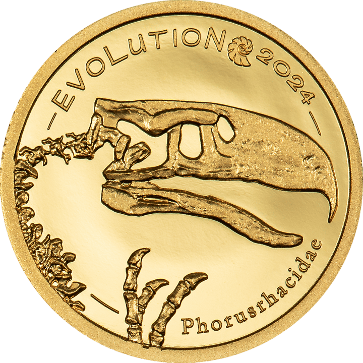Vögel auf 0,5 g Gold, Bildseite, Abbildung