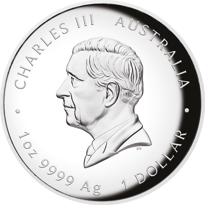 Abbildung der Wertseite: König Charles III. im Profil, Umschrift CHARLES III und AUSTRALIA, unten der Nennwert