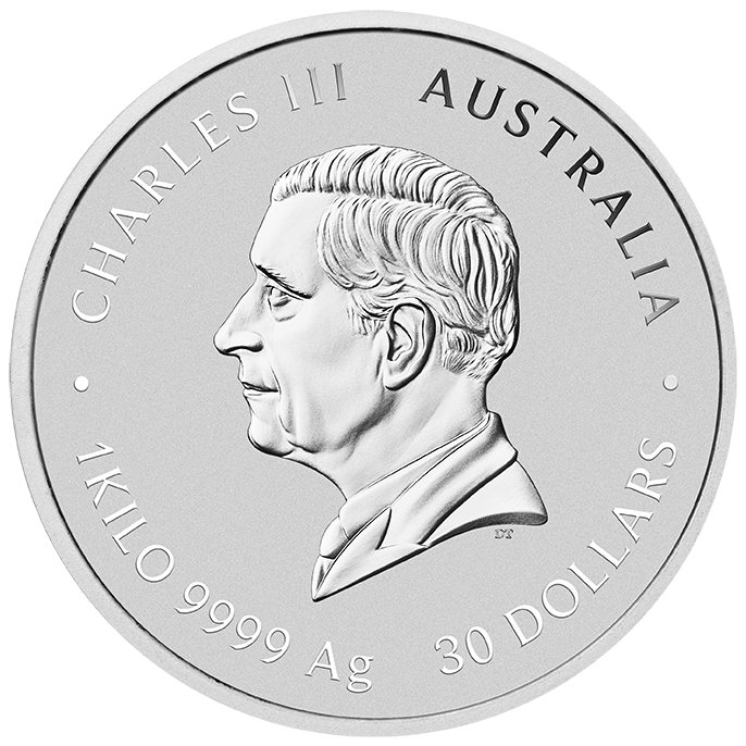 Imagen de la cara de la efigie: el rey Charles III de perfil, la leyenda CHARLES III y AUSTRALIA, abajo el valor nominal