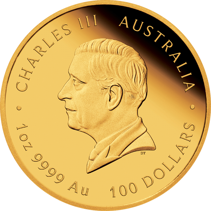 Abbildung der Wertseite: König Charles III. im Profil, Umschrift CHARLES III und AUSTRALIA, unten der Nennwert