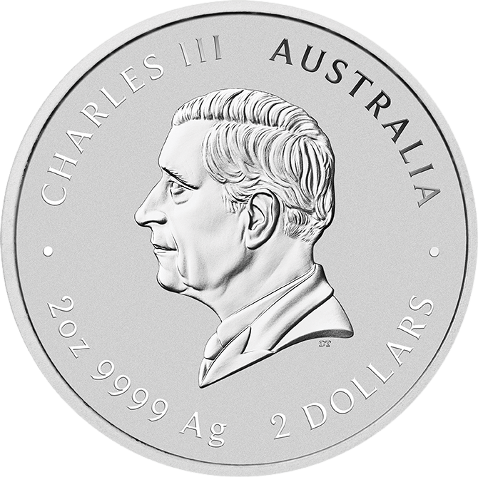 Abbildung der Wertseite: König Charles III. im Profil, Umschrift CHARLES III und AUSTRALIA, unten der Nennwert