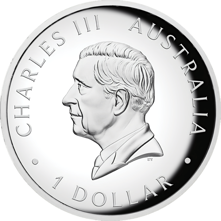 Abbildung der Wertseite: König Charles III. im Profil, Umschrift CHARLES III und AUSTRALIA, unten der Nennwert