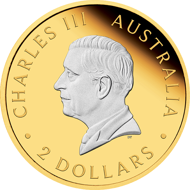Abbildung der Wertseite: König Charles III. im Profil, Umschrift CHARLES III und AUSTRALIA, unten der Nennwert