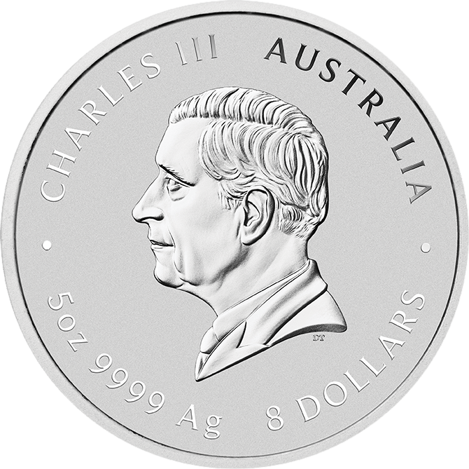Abbildung der Wertseite: König Charles III. im Profil, Umschrift CHARLES III und AUSTRALIA, unten der Nennwert