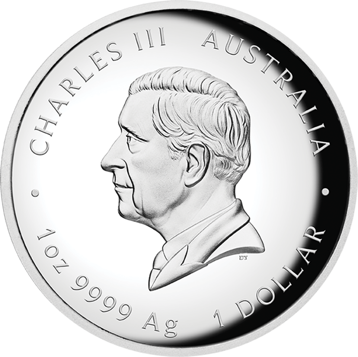 Abbildung der Wertseite: König Charles III. im Profil, Umschrift CHARLES III und AUSTRALIA, unten der Nennwert