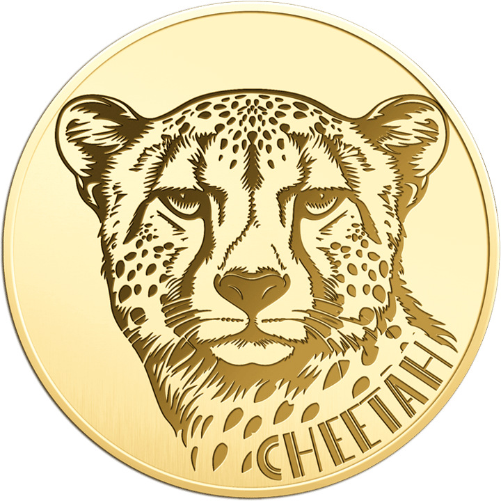 Gepard, 1/1.000 Unze Gold