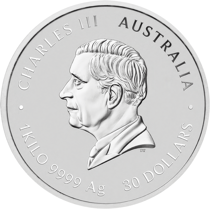 Imagen de la cara de la efigie: el rey Charles III de perfil, la leyenda CHARLES III y AUSTRALIA, abajo el valor nominal