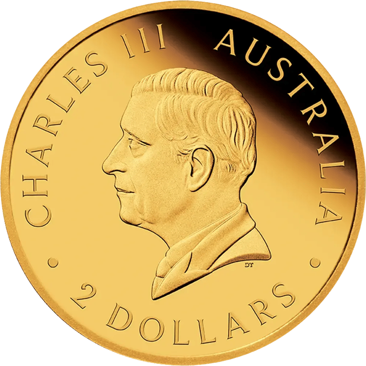 Abbildung der Wertseite: König Charles III. im Profil, Umschrift CHARLES III und AUSTRALIA, unten der Nennwert