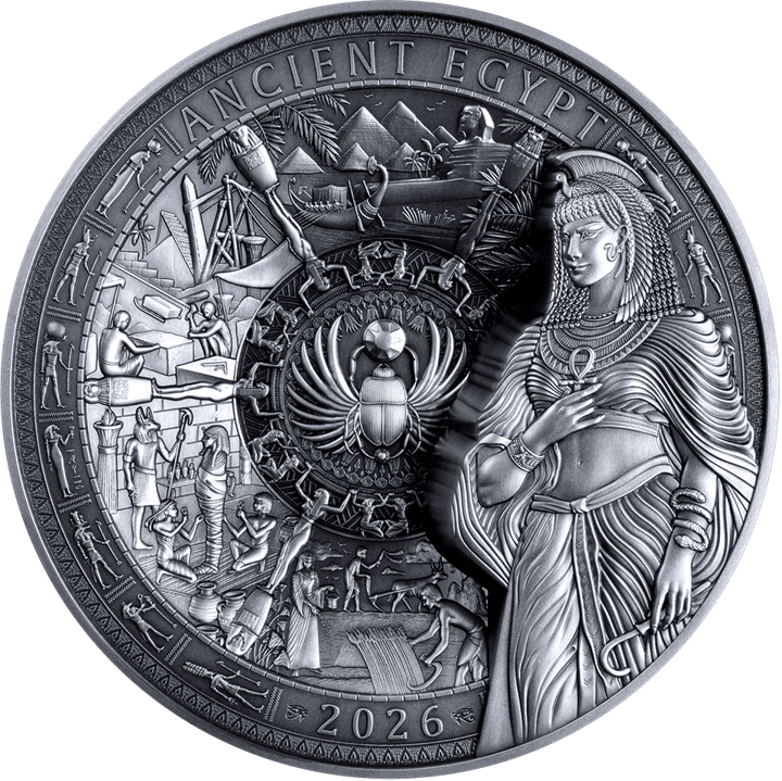 Antiguo Egipto 2026, 1 kg de plata