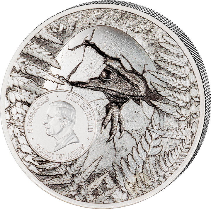 1 ounce of silver, obverse with issuing country Cook Islands, image