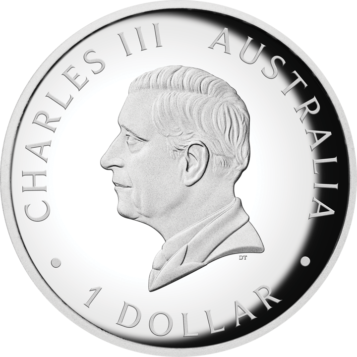 Abbildung der Wertseite: König Charles III. im Profil, Umschrift CHARLES III und AUSTRALIA, unten der Nennwert