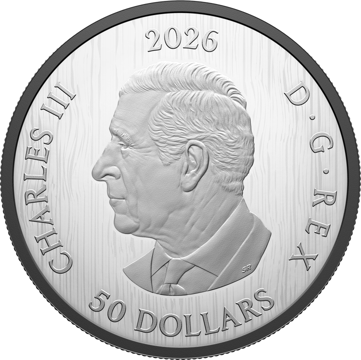 Seite mit dem Bildnis: König Charles III. im Profil nach links, Umschrift CHARLES III D·G·REX, oben die Jahreszahl, unten der Nennwert