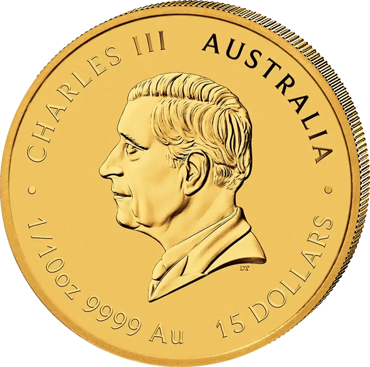 Abbildung der Wertseite: König Charles III. im Profil, Umschrift CHARLES III und AUSTRALIA, unten der Nennwert